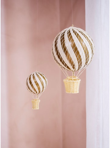 Filibabba Heißluftballon in Gold - (H)10 cm