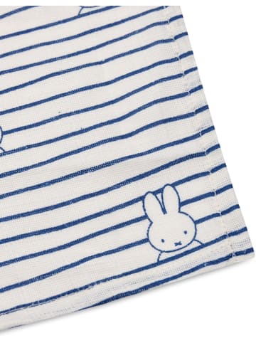 Jollein 2-delige set: mousseline spuugdoeken donkerblauw/wit - (L)115 x (B)115 cm