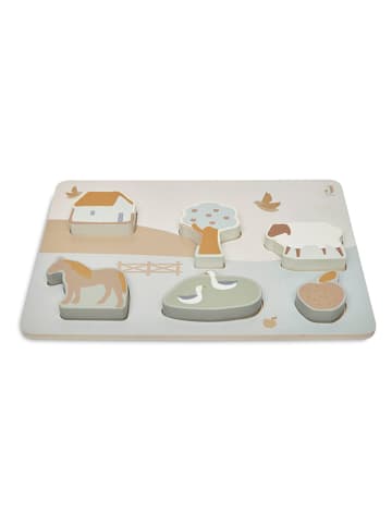 Jollein 6tlg. Holz-Puzzle "Farm" - ab 18 Monaten