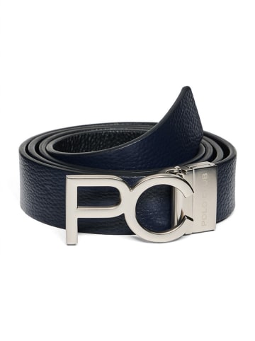 Polo Club Leder-Gürtel in Schwarz