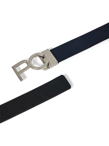 Polo Club Leder-Gürtel in Schwarz