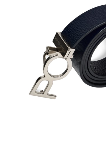 Polo Club Leder-Gürtel in Schwarz