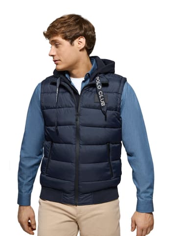 Polo Club Doorgestikte bodywarmer donkerblauw