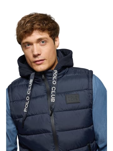 Polo Club Doorgestikte bodywarmer donkerblauw