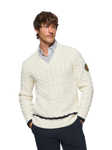Polo Club Sweter w kolorze kremowym