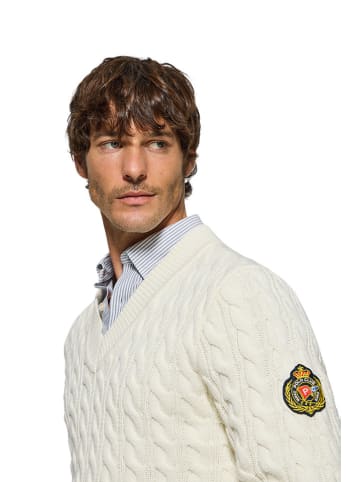Polo Club Pullover in Creme