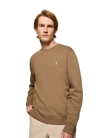 Polo Club Sweatshirt in Hellbraun