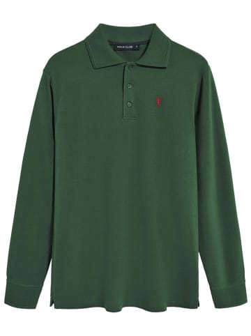 Polo Club 3-delige set: poloshirts groen/zwart/donkerblauw