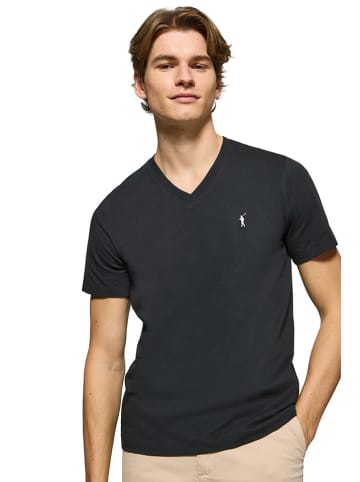 Polo Club Shirt in Schwarz
