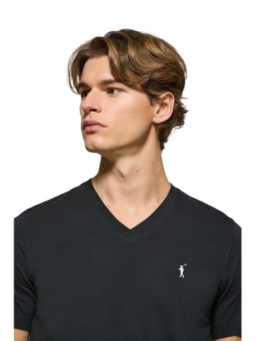 Polo Club Shirt in Schwarz