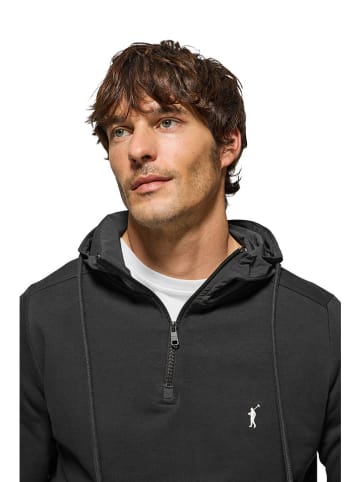 Polo Club Hoodie in Schwarz