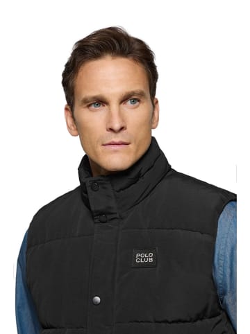 Polo Club Doorgestikte bodywarmer zwart