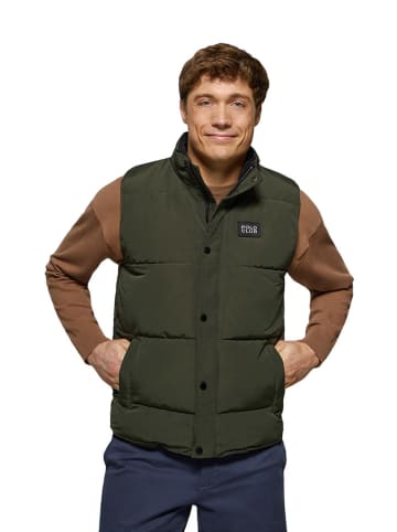 Polo Club Doorgestikte bodywarmer kaki