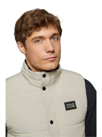 Polo Club Doorgestikte bodywarmer wit