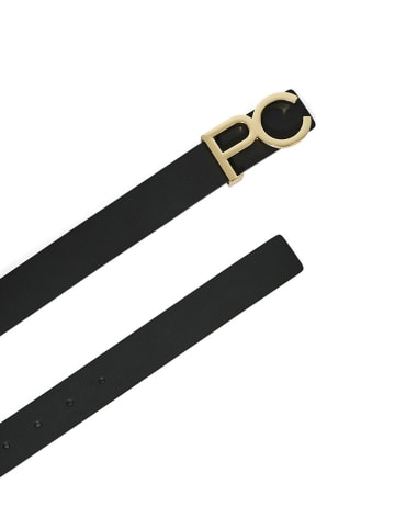 Polo Club Leder-Gürtel in Hellbraun/ Schwarz