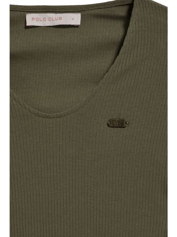 Polo Club Longsleeve in Khaki