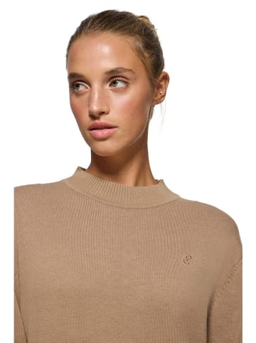 Polo Club Strickkleid in Hellbraun