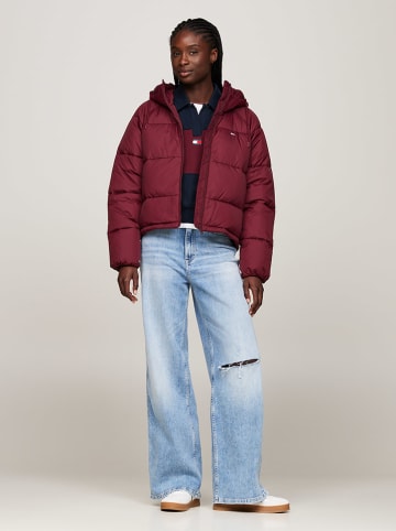 TOMMY JEANS Winterjacke in Bordeaux