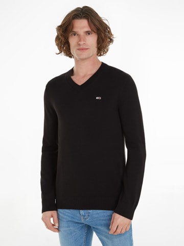 TOMMY JEANS Pullover in Schwarz