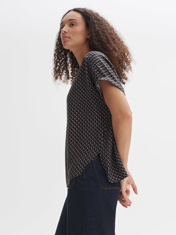 OPUS Bluse in Braun/ Schwarz