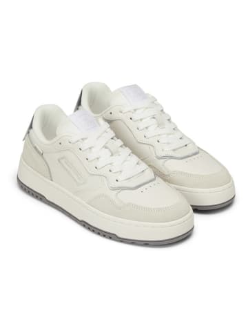 Marc O'Polo Shoes Skórzane sneakersy w kolorze srebrno-kremowym