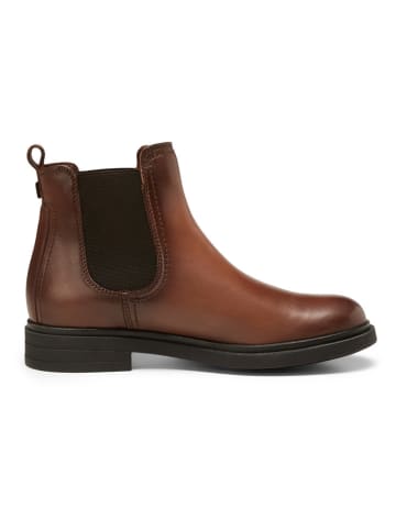 Marc O'Polo Shoes Leder-Chelsea-Boots in Hellbraun