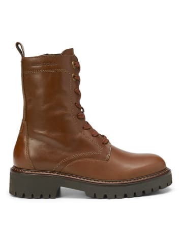 Marc O'Polo Shoes Skórzane botki w kolorze jasnobrązowym