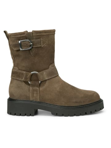 Marc O'Polo Shoes Skórzane botki w kolorze jasnobrązowym