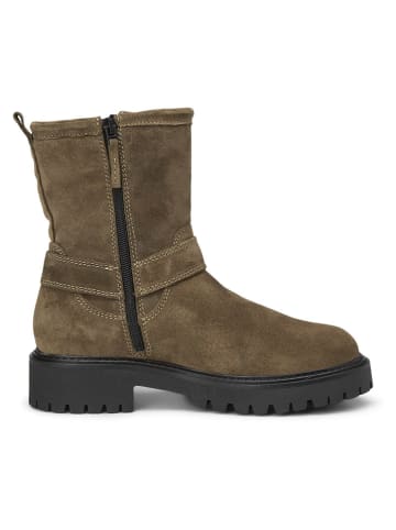 Marc O'Polo Shoes Skórzane botki w kolorze jasnobrązowym