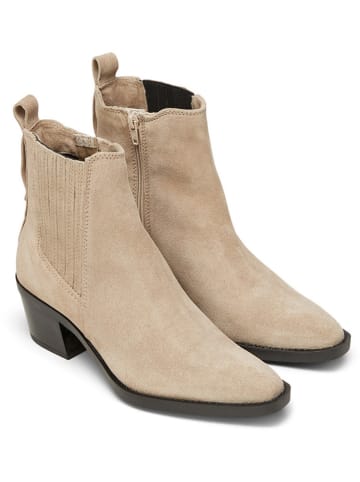 Marc O'Polo Shoes Leder-Stiefeletten in Beige
