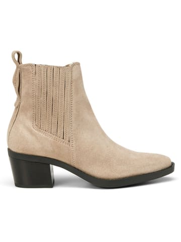 Marc O'Polo Shoes Skórzane botki w kolorze beżowym