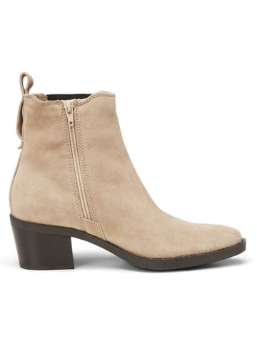 Marc O'Polo Shoes Skórzane botki w kolorze beżowym