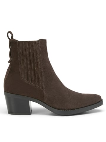 Marc O'Polo Shoes Skórzane botki w kolorze brązowym