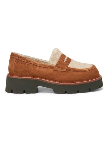 Marc O'Polo Shoes Skórzane mokasyny w kolorze jasnobrązowym