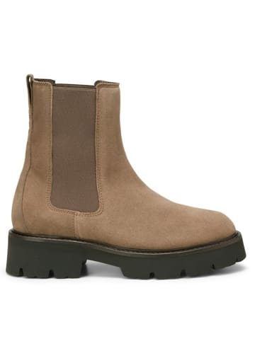 Marc O'Polo Shoes Skórzane sztyblety w kolorze beżowym