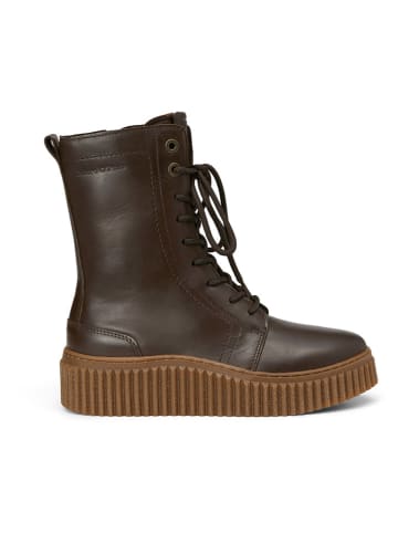 Marc O'Polo Shoes Skórzane botki w kolorze brązowym