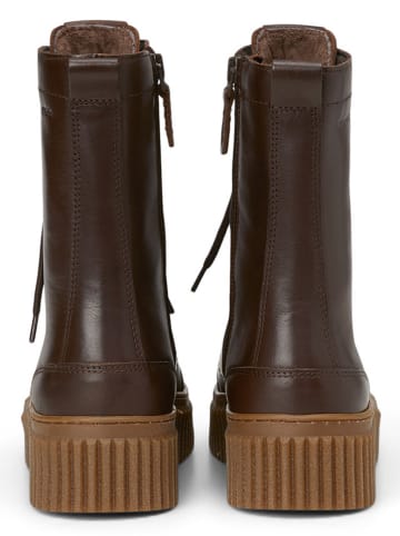 Marc O'Polo Shoes Skórzane botki w kolorze brązowym
