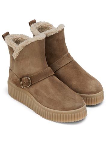 Marc O'Polo Shoes Leren winterboots lichtbruin