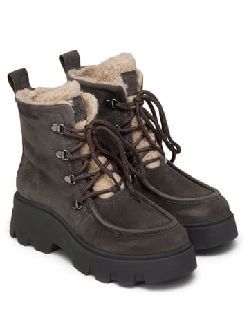 Marc O'Polo Shoes Skórzane botki zimowe w kolorze antracytowym