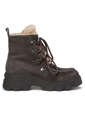 Marc O'Polo Shoes Leder-Winterboots in Anthrazit