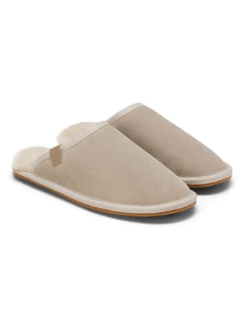 Marc O'Polo Shoes Leder-Hausschuhe in Beige