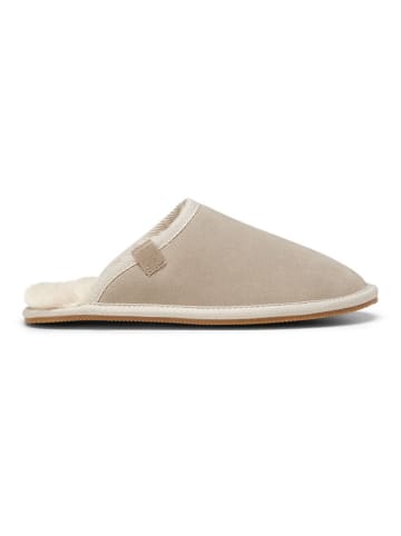 Marc O'Polo Shoes Skórzane kapcie w kolorze beżowym