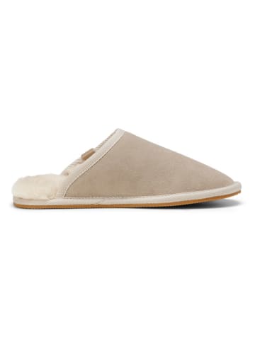 Marc O'Polo Shoes Skórzane kapcie w kolorze beżowym