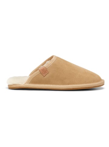 Marc O'Polo Shoes Leren pantoffels lichtbruin