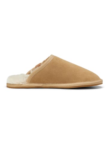 Marc O'Polo Shoes Leren pantoffels lichtbruin