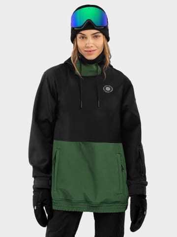 Siroko Softshell-Ski-/ Snowboardjacke "W1-W" in Schwarz/ Grün