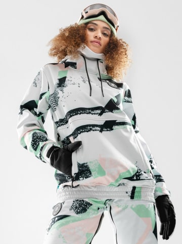 Siroko Softshell-ski-/snowboardjas "W1-W" wit/meerkleurig