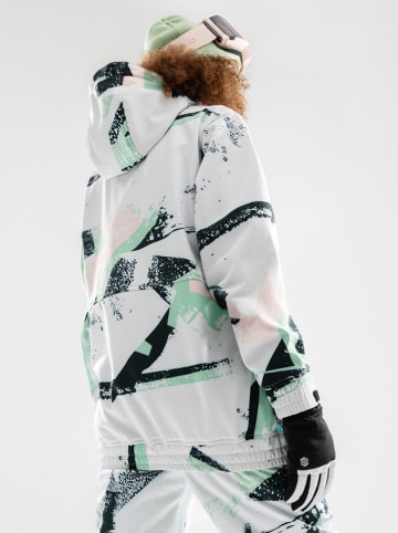 Siroko Softshell-ski-/snowboardjas "W1-W" wit/meerkleurig