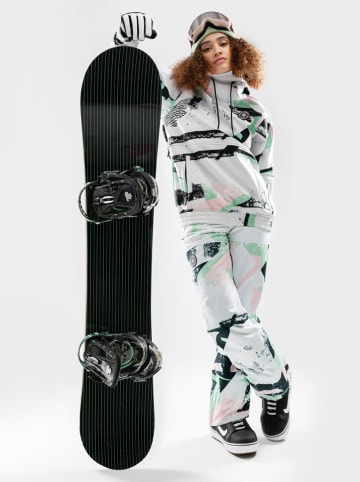 Siroko Softshell-ski-/snowboardjas "W1-W" wit/meerkleurig