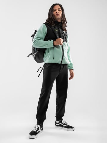 Siroko Fleece vest "Stoos" zwart/turquoise